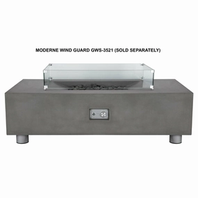 PyroMania Fire - Wind Guard for Moderne Fire TableSpark screen for fire pit