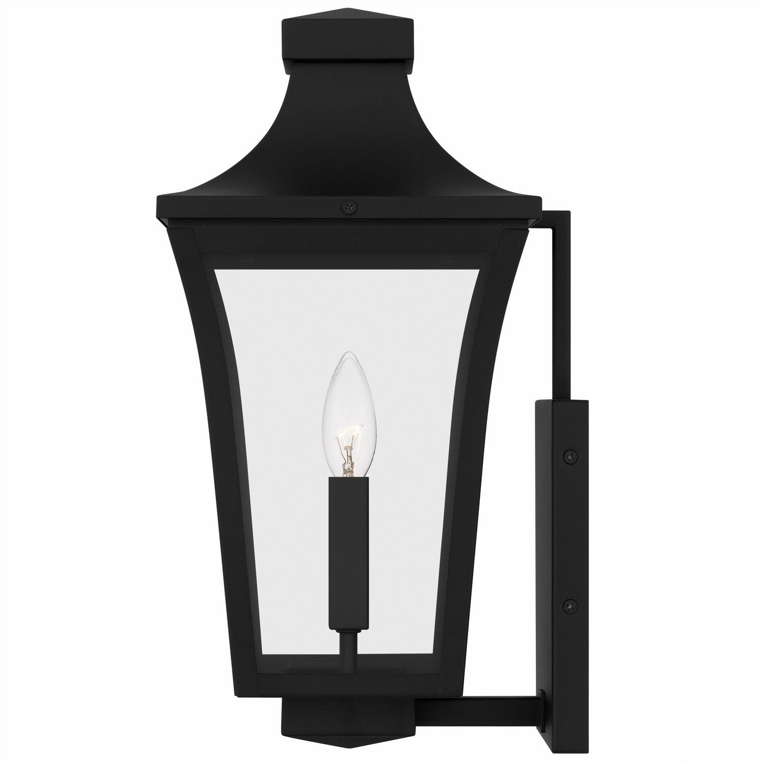 Quentin Two Light Outdoor Wall Lantern Earth Black