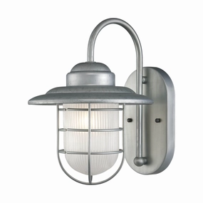 R Series One Light Wall Sconce GalvanizedOutdoor wall sconces with motion sensor