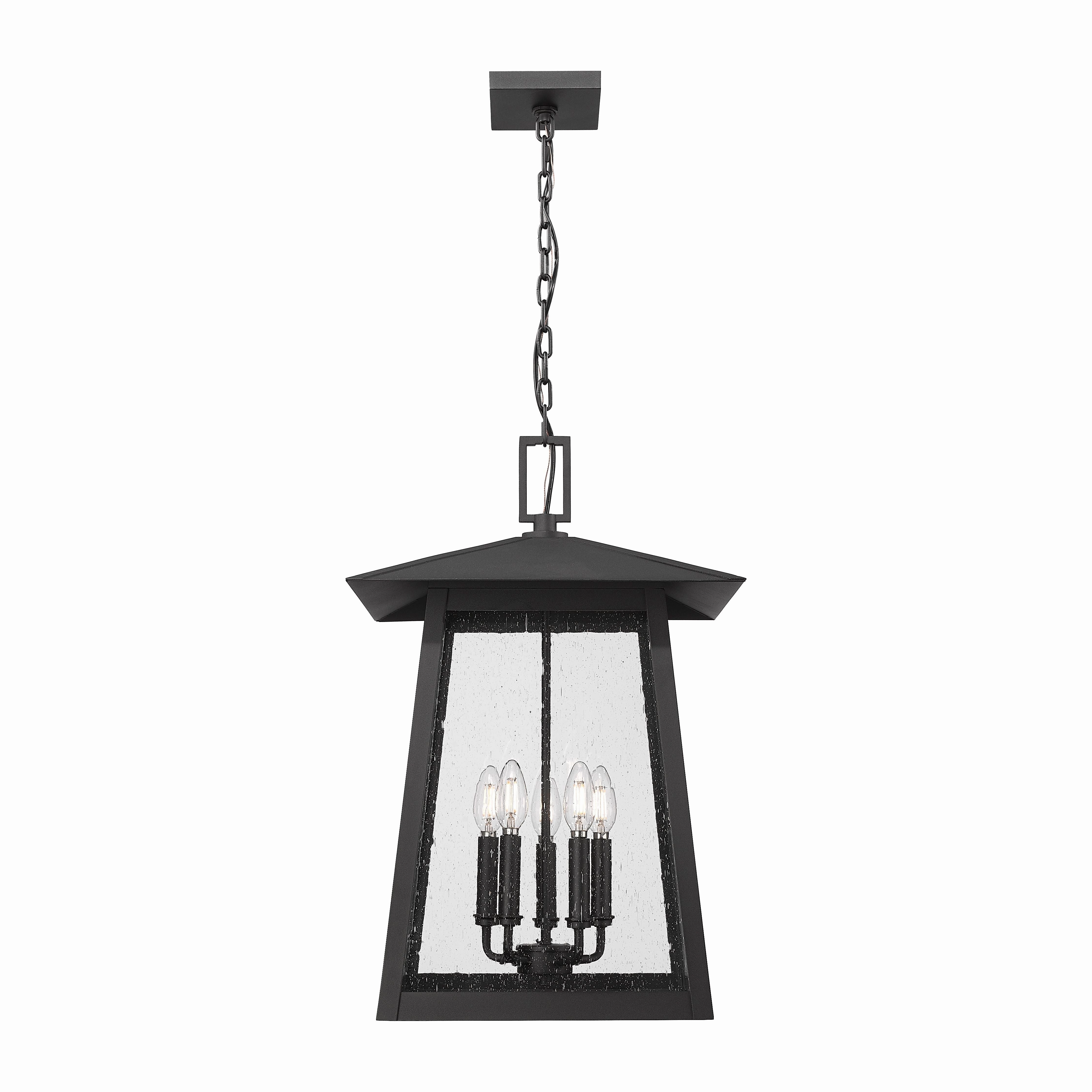 Rainer 5-Light Outdoor Chain Mount Ceiling Fixture