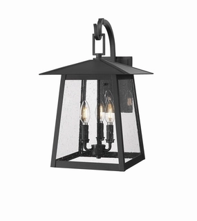 Rainer Three Light Outdoor Wall Light BlackOutdoor wall sconces with motion sensor