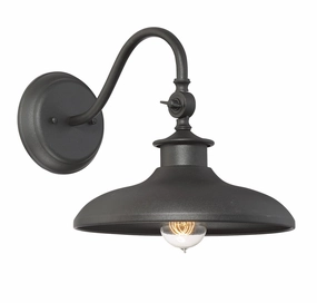 Raleigh One Light Wall Mount BlackOutdoor wall sconces with motion sensor