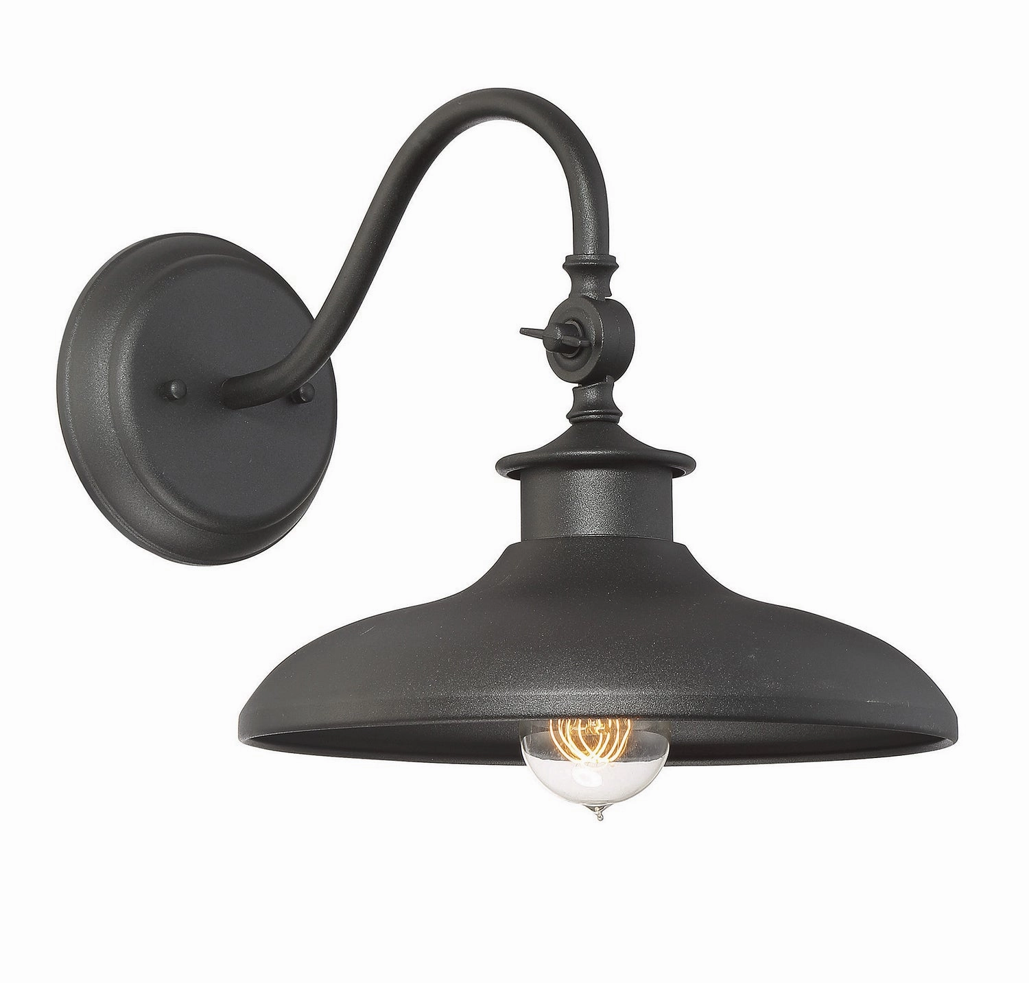 Raleigh One Light Wall Mount BlackOutdoor wall sconces with motion sensor