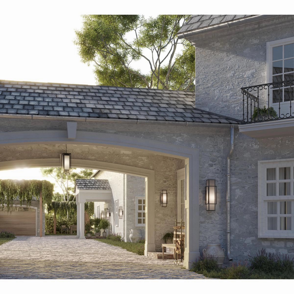 Ramsey 3-Light Outdoor Pendant