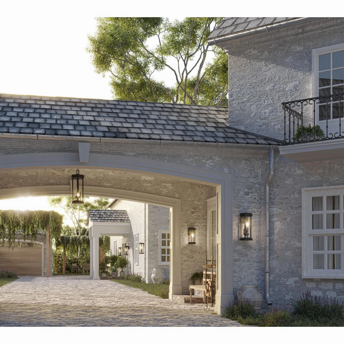 Ramsey 3-Light Outdoor Pendant