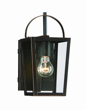 Rangeline One Light Outdoor Lantern Oil Rubbed Bronze W/ Gold HighOutdoor wall sconces with motion sensor