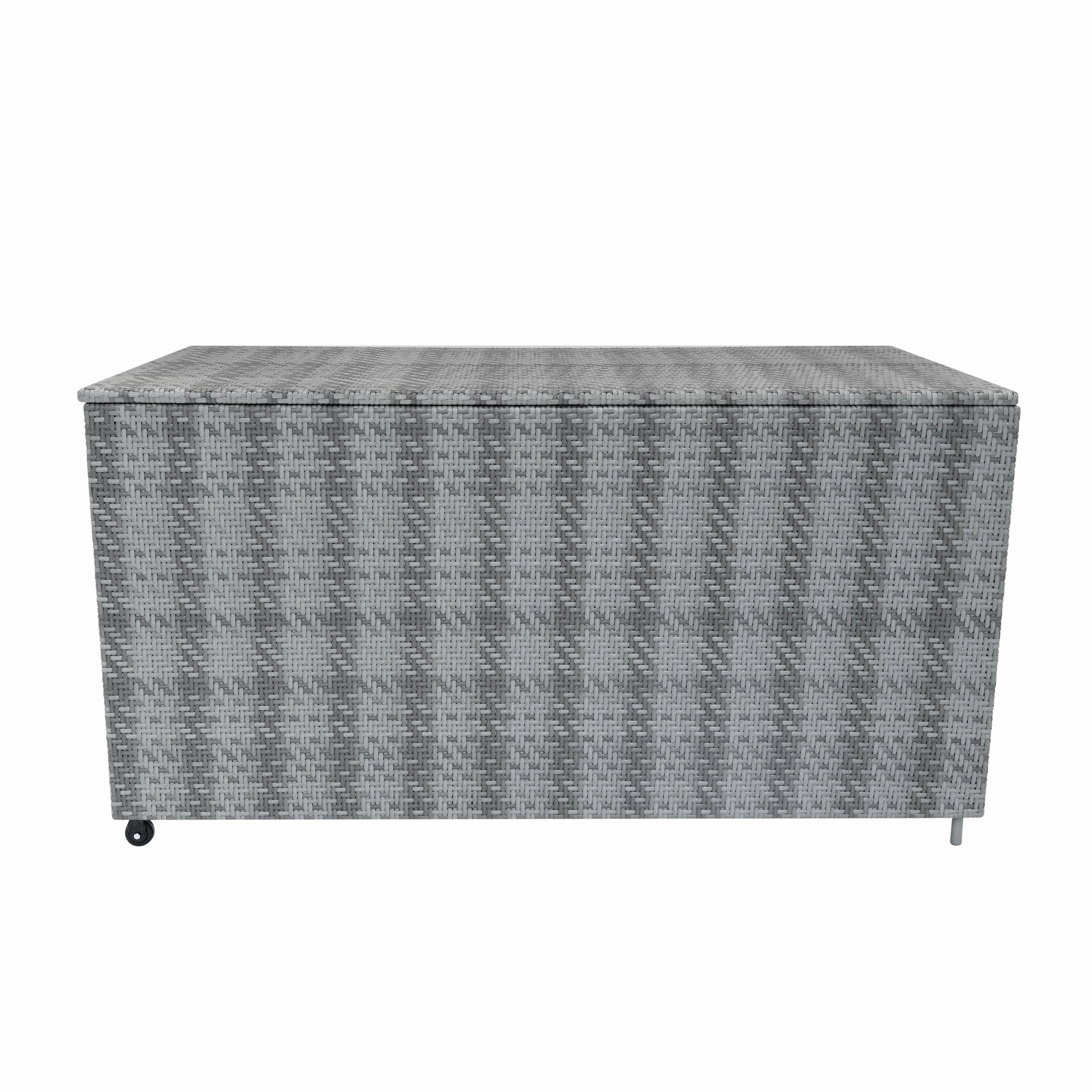 Rattan Modular 7 Piece Furniture Set & 700L Storage Box - Grey