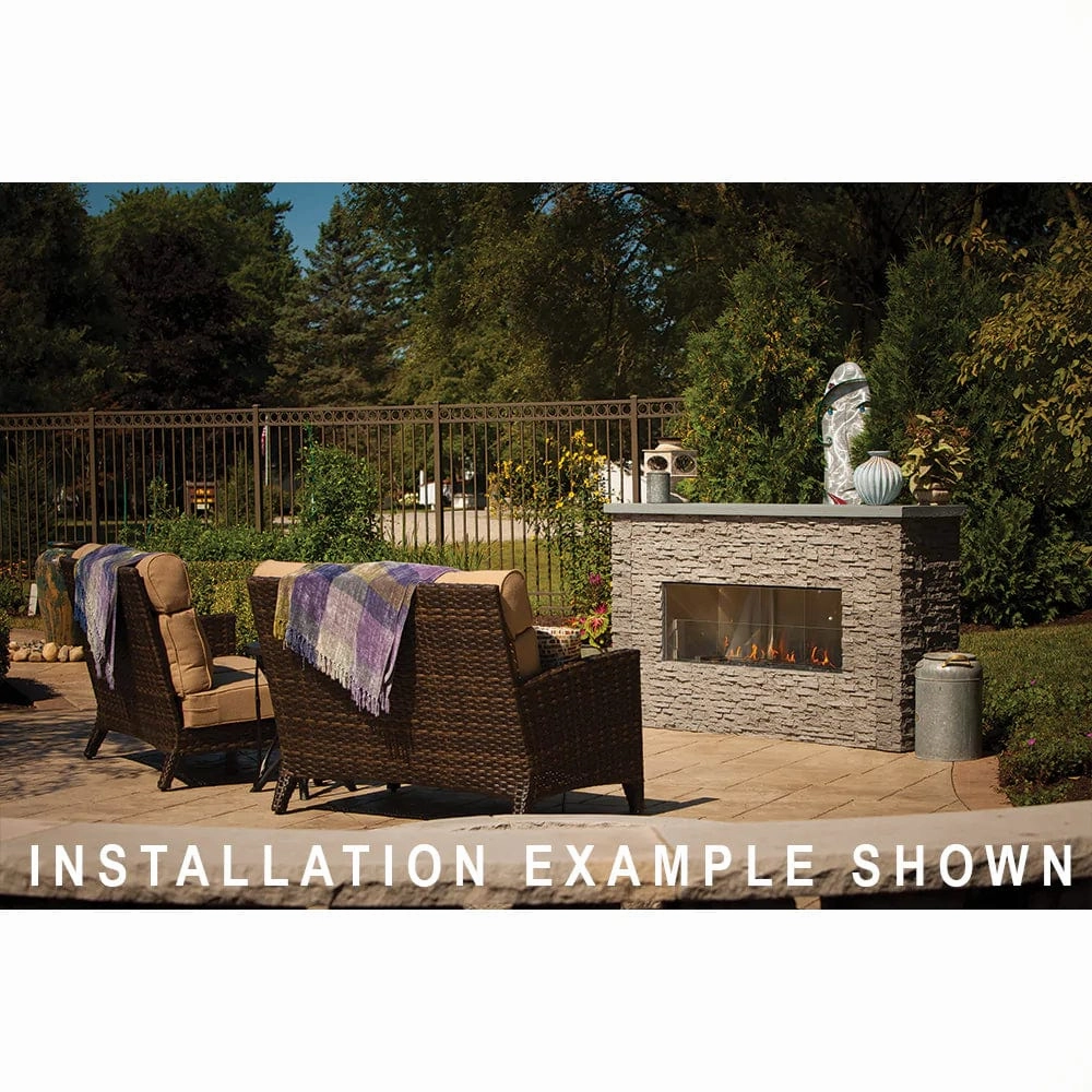 RCS 60" Cedar Creek Outdoor Gas Fireplace RFP60LECONLED