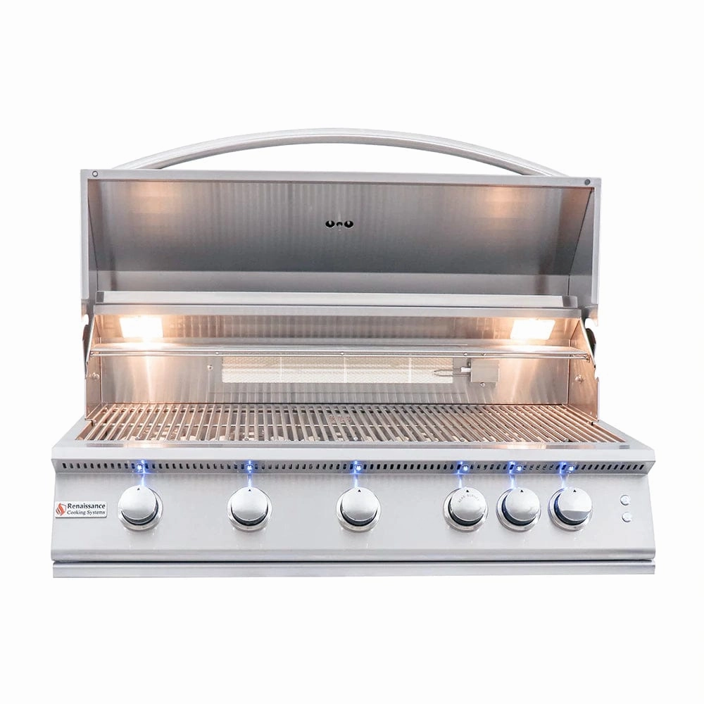 RCS Premier 32" L Freestanding Grill with LED Lights RJC32AL CK