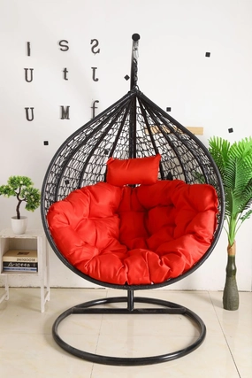 Red Cushion for Single Seater Hanging Egg Chairthick cushion for outdoor egg chair