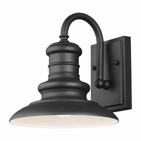 Redding Station One Light Outdoor Wall Lantern Textured BlackOutdoor wall sconces with motion sensor