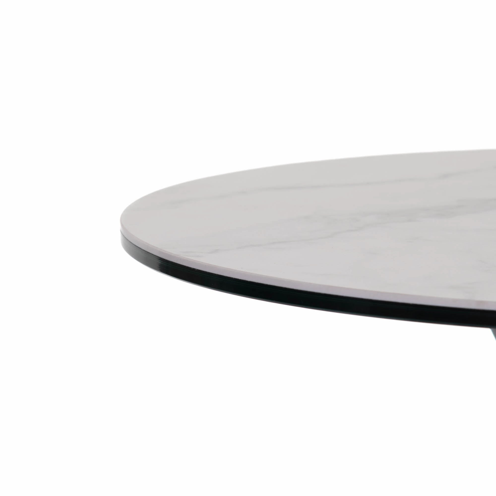 Redondo - 50cm Lamp Table With Matte White Ceramic Top