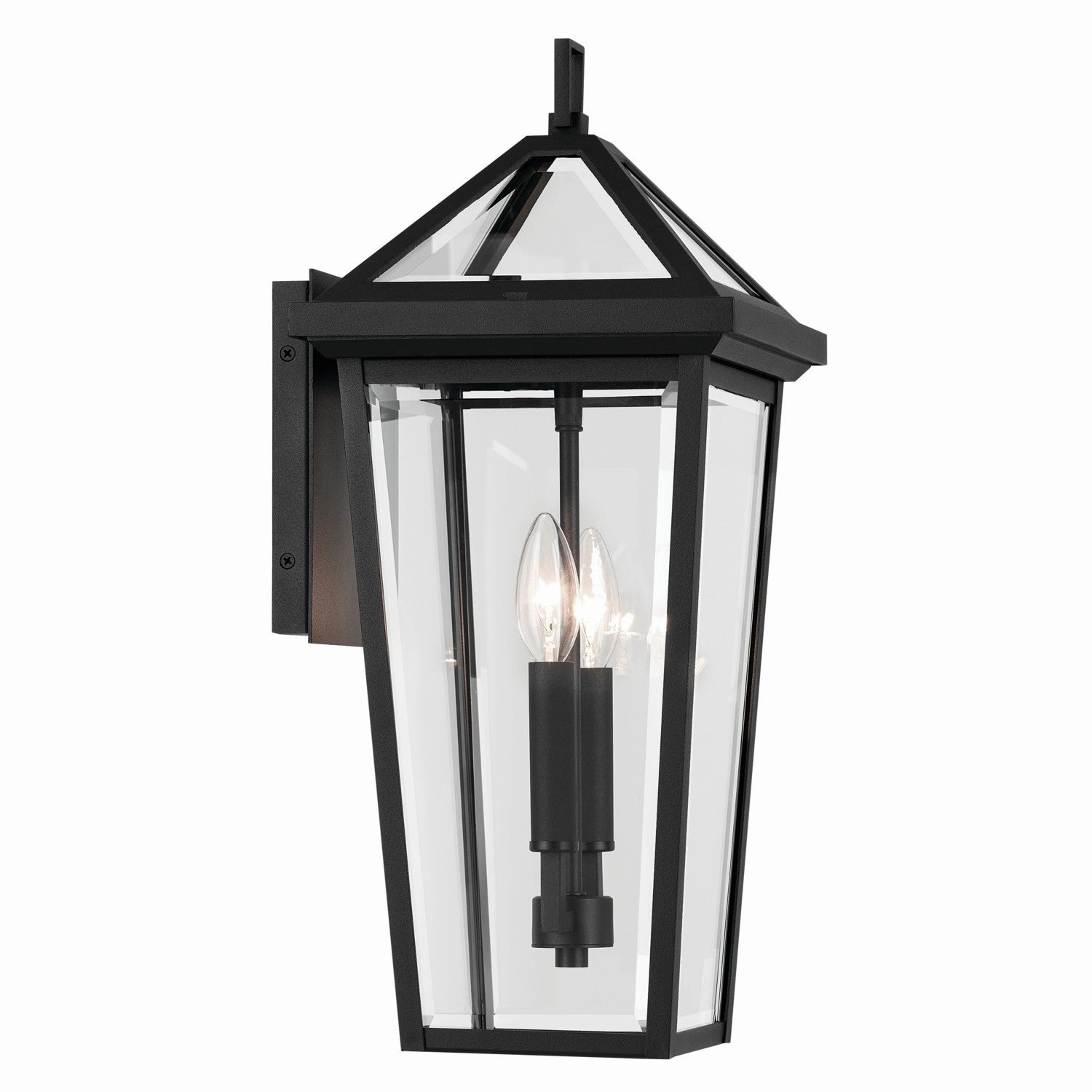 Regence Two Light Outdoor Wall Mount Textured Black