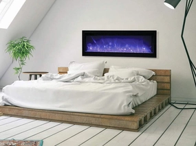 Remii Wall Mount Basic 50" Electric Fireplace WM-50-Bstone-look outdoor patio fireplace