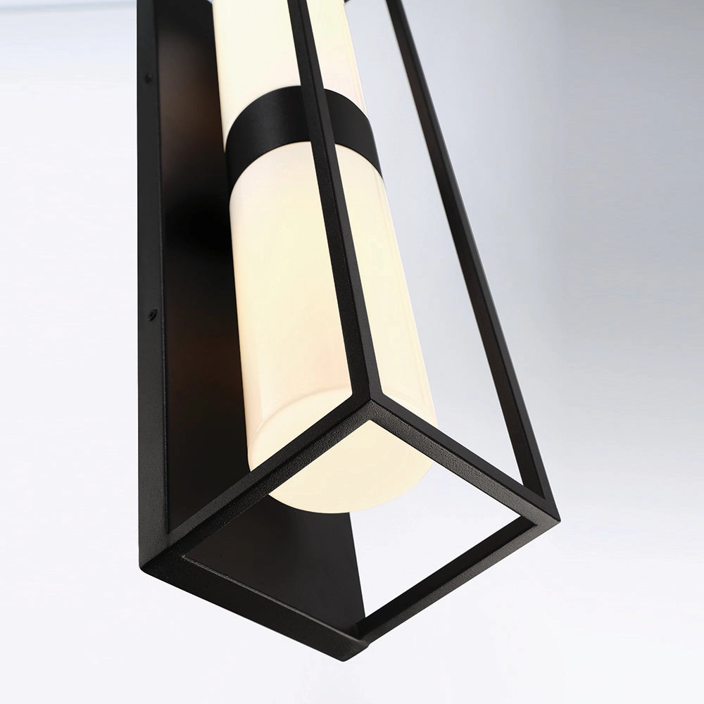Ren Two Light Outdoor Lantern Black