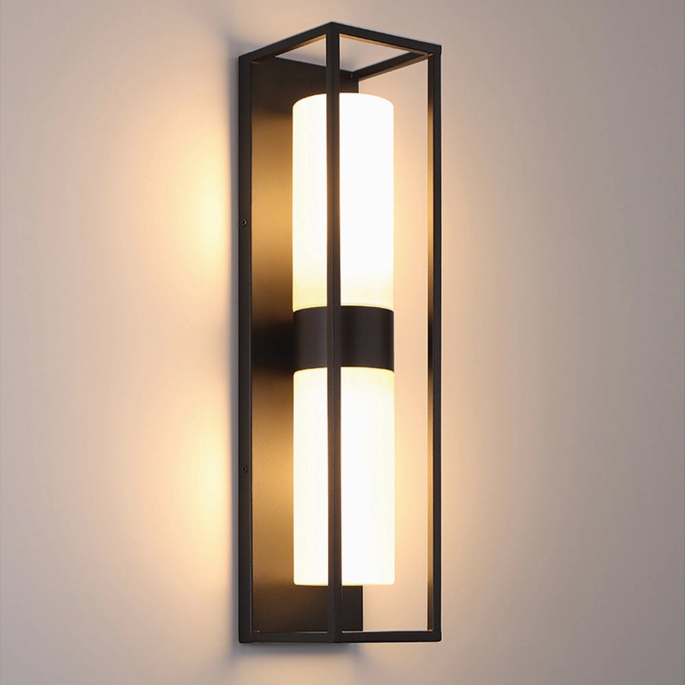 Ren Two Light Outdoor Lantern Black