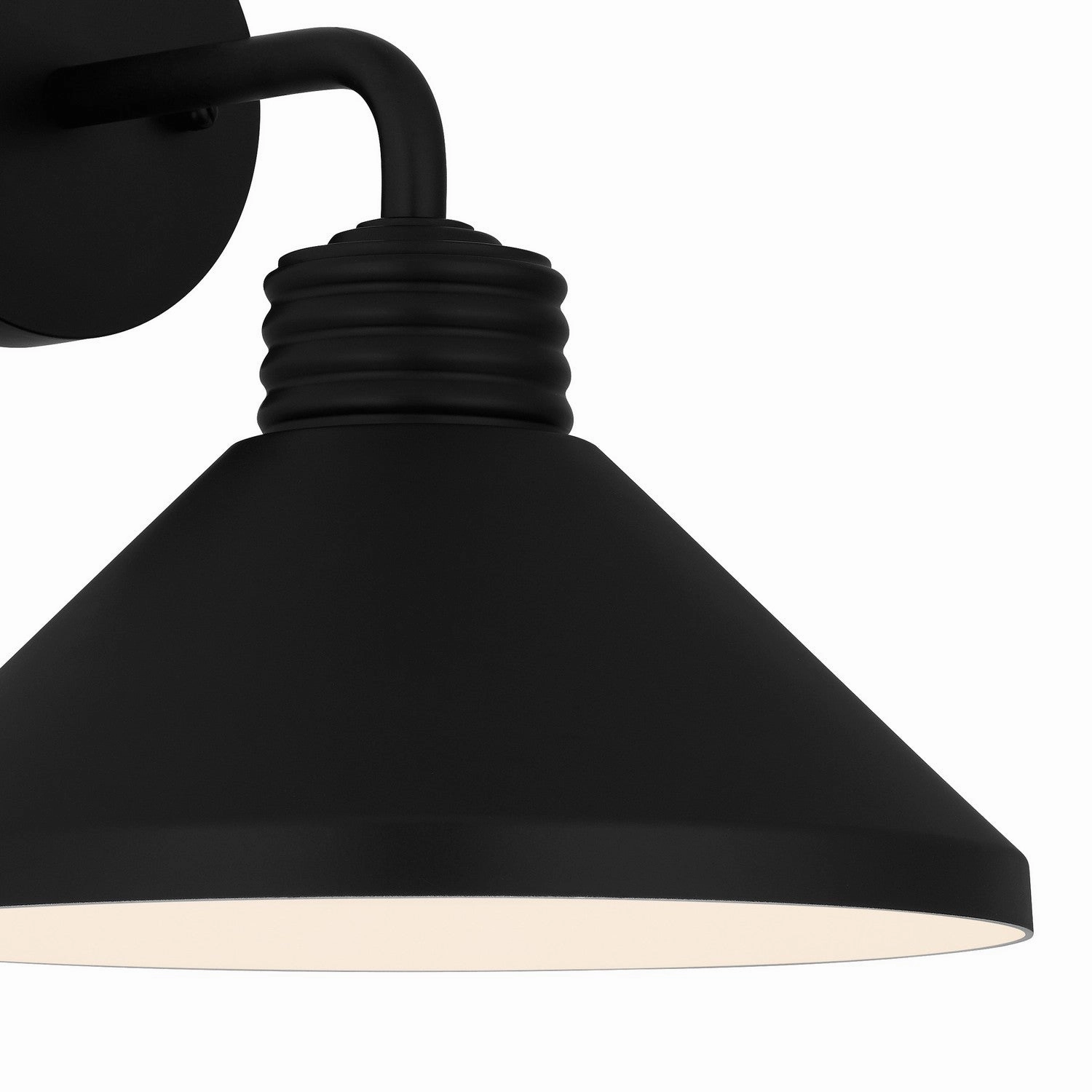 Rencher One Light Outdoor Wall Mount Matte Black