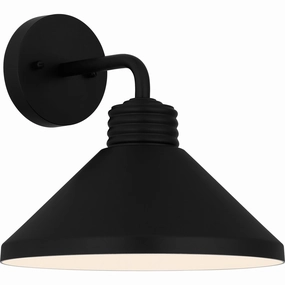 Rencher One Light Outdoor Wall Mount Matte BlackOutdoor wall sconces with motion sensor