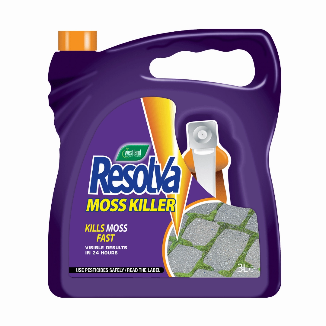 Resolva Moss Killer RTU 3 Litre premium quality garden tool set with case