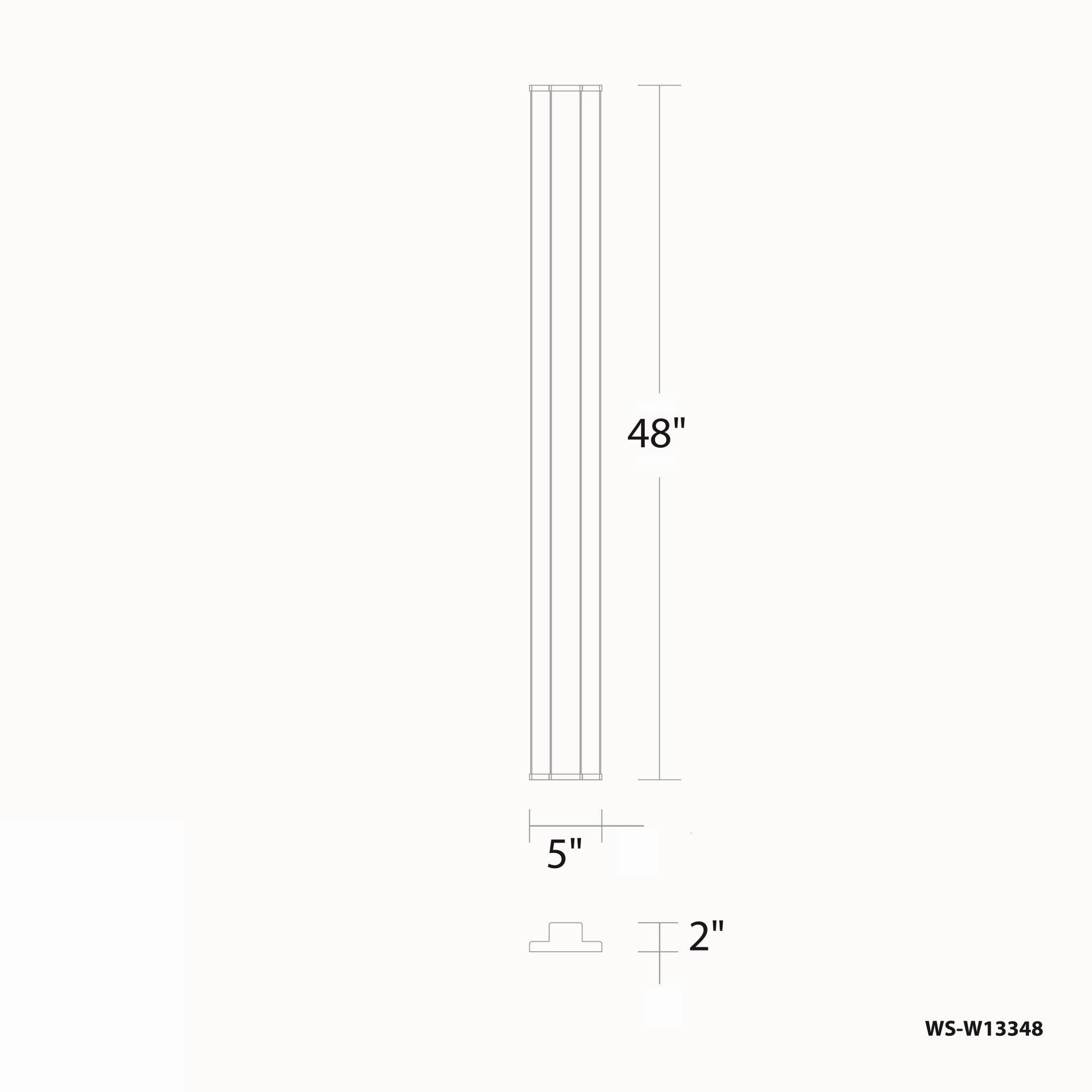 Revels 48" LED Outdoor Wall Light