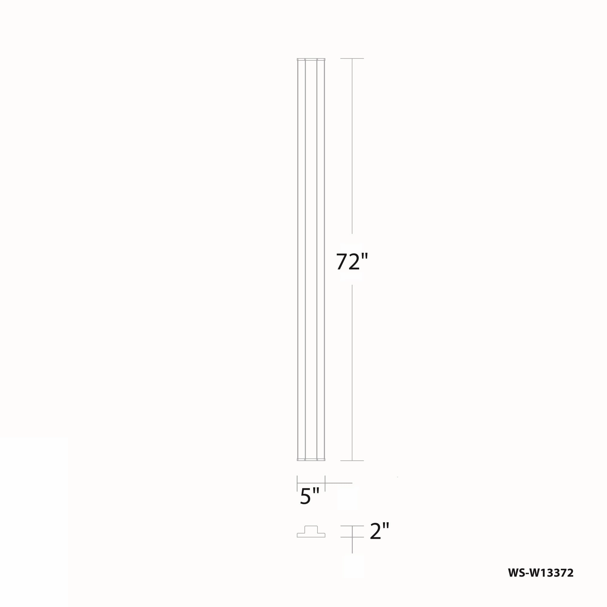 Revels 72" LED Outdoor Wall Light