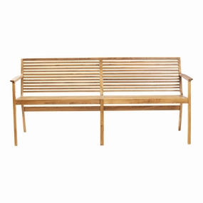 RIB Outdoor Dining Bench - w/ Backrestoutdoor patio dining furniture set