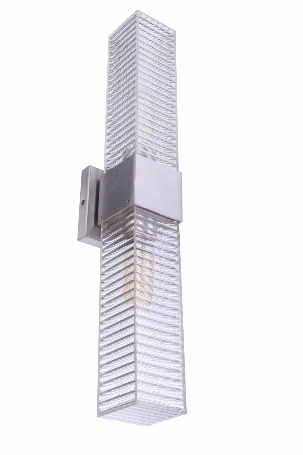 Ridge Two Light Outdoor Wall Mount Satin Aluminum