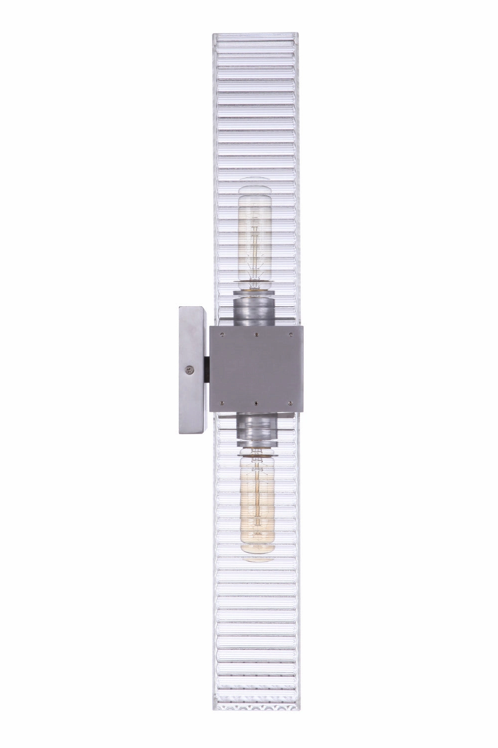 Ridge Two Light Outdoor Wall Mount Satin Aluminum