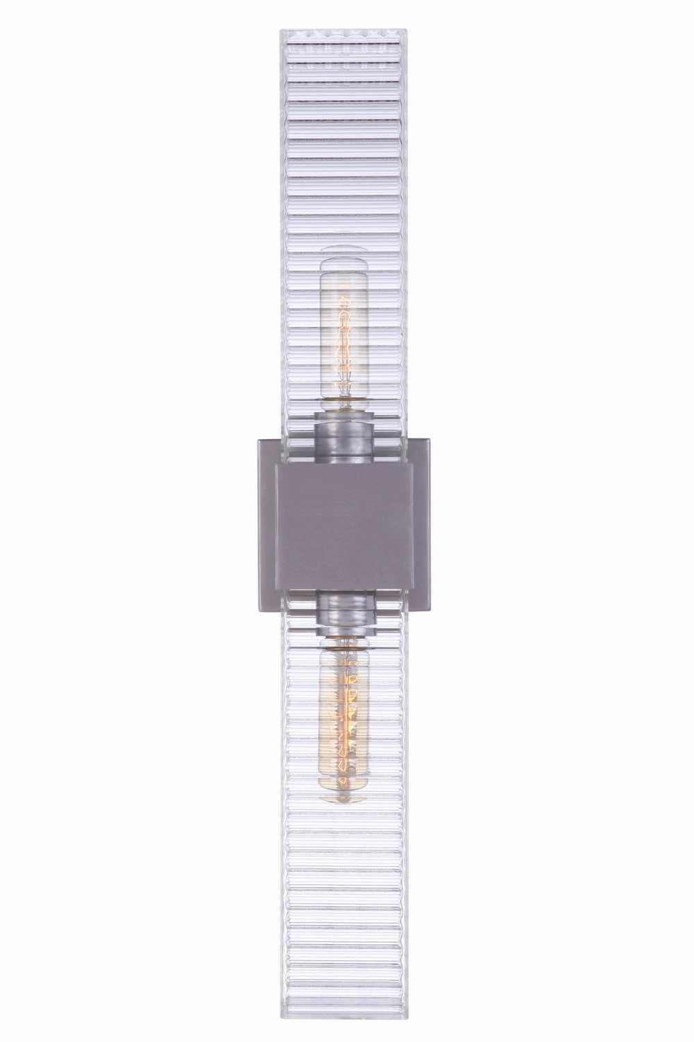 Ridge Two Light Outdoor Wall Mount Satin Aluminum
