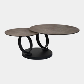 Rimini - Coffee Table With Taupe Ceramic Topoutdoor coffee table for patio or lounge