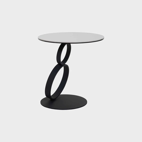 Rimini - Side Table With White Ceramic Topoutdoor side table for patio furniture