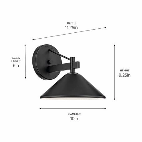 Ripley 10" 1-Light Outdoor Wall Light