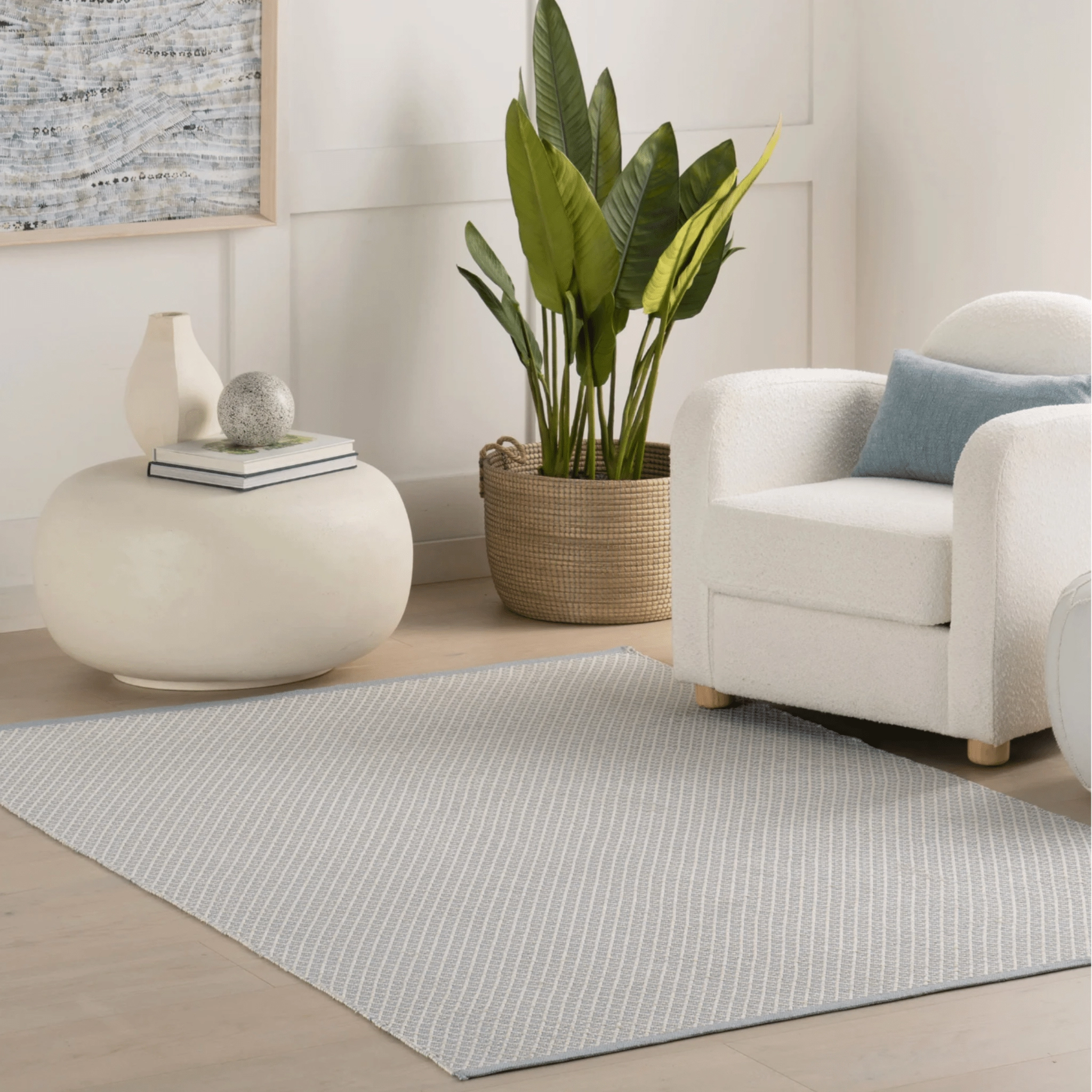 Riviera Handwoven Indoor/Outdoor Rug - Swedish Blue