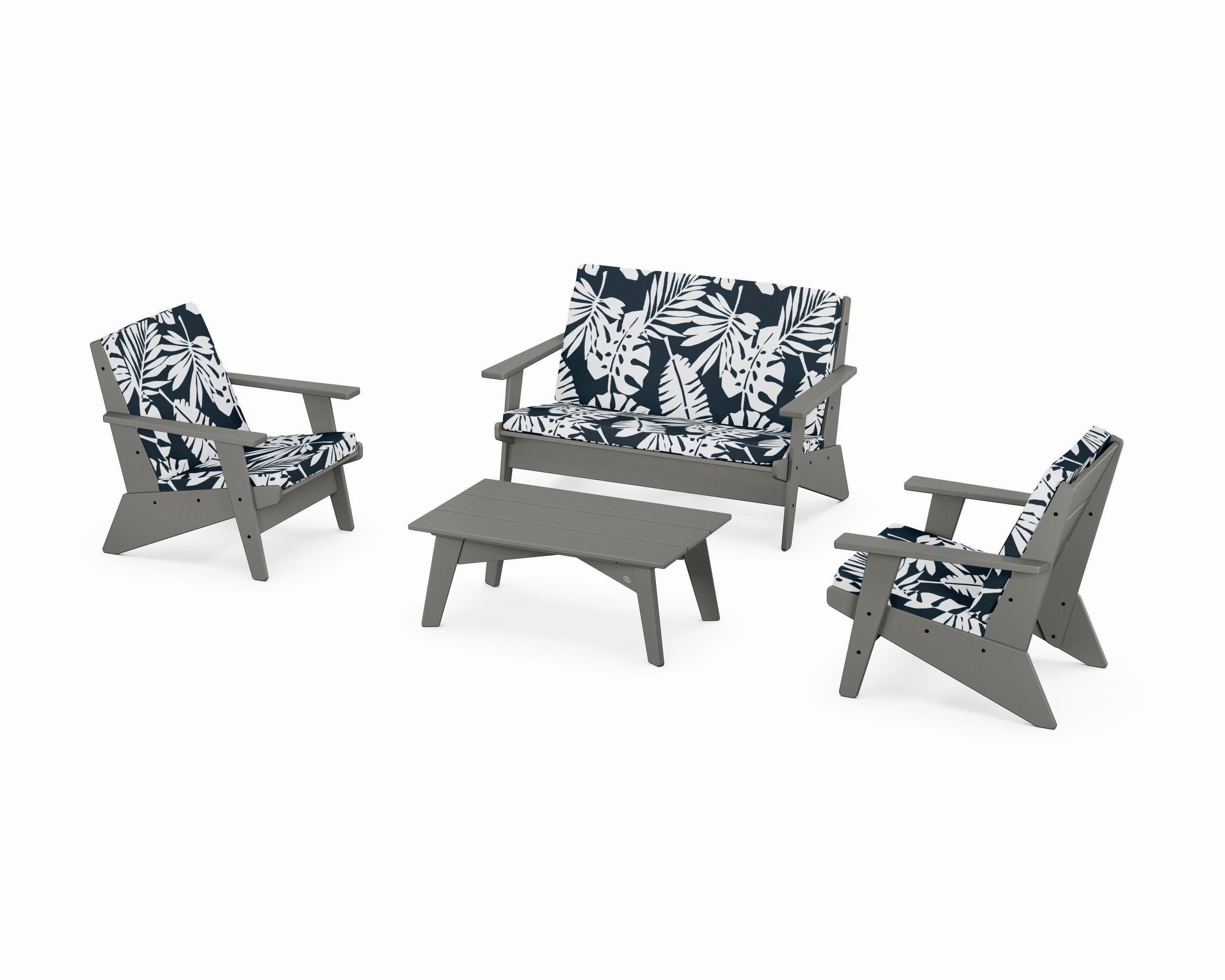 Riviera Modern Lounge 4-Piece Set