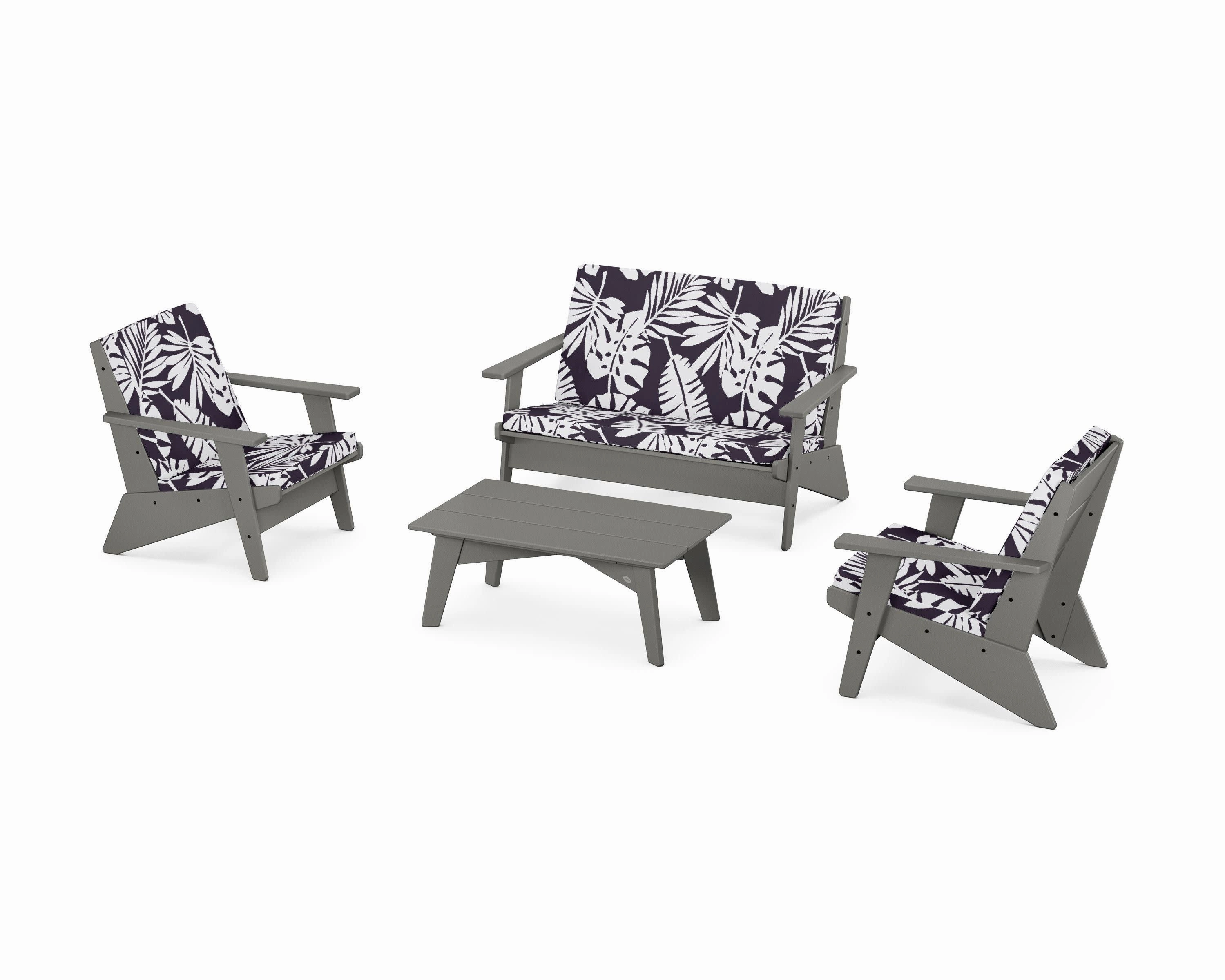 Riviera Modern Lounge 4-Piece Set