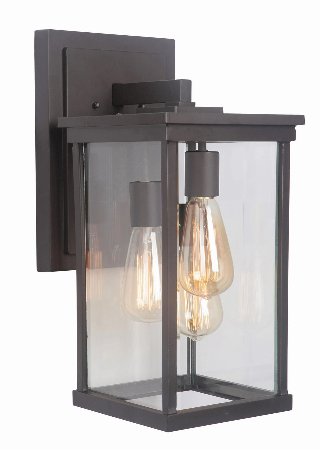 Riviera Three Light Outdoor Wall Lantern Oiled Bronze (Outdoor)