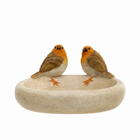 Robin Bird Bowloutdoor garden decorative ornaments