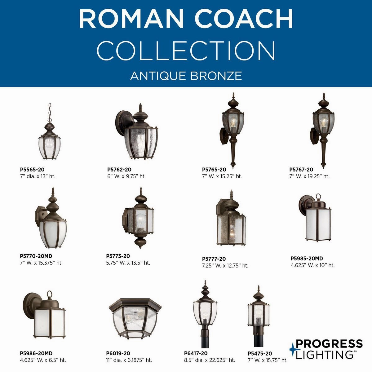 Roman Coach One Light Wall Lantern Antique Bronze