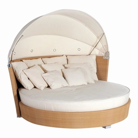 Romantic Sunbed w/ CanopyPatio reclining sun chair
