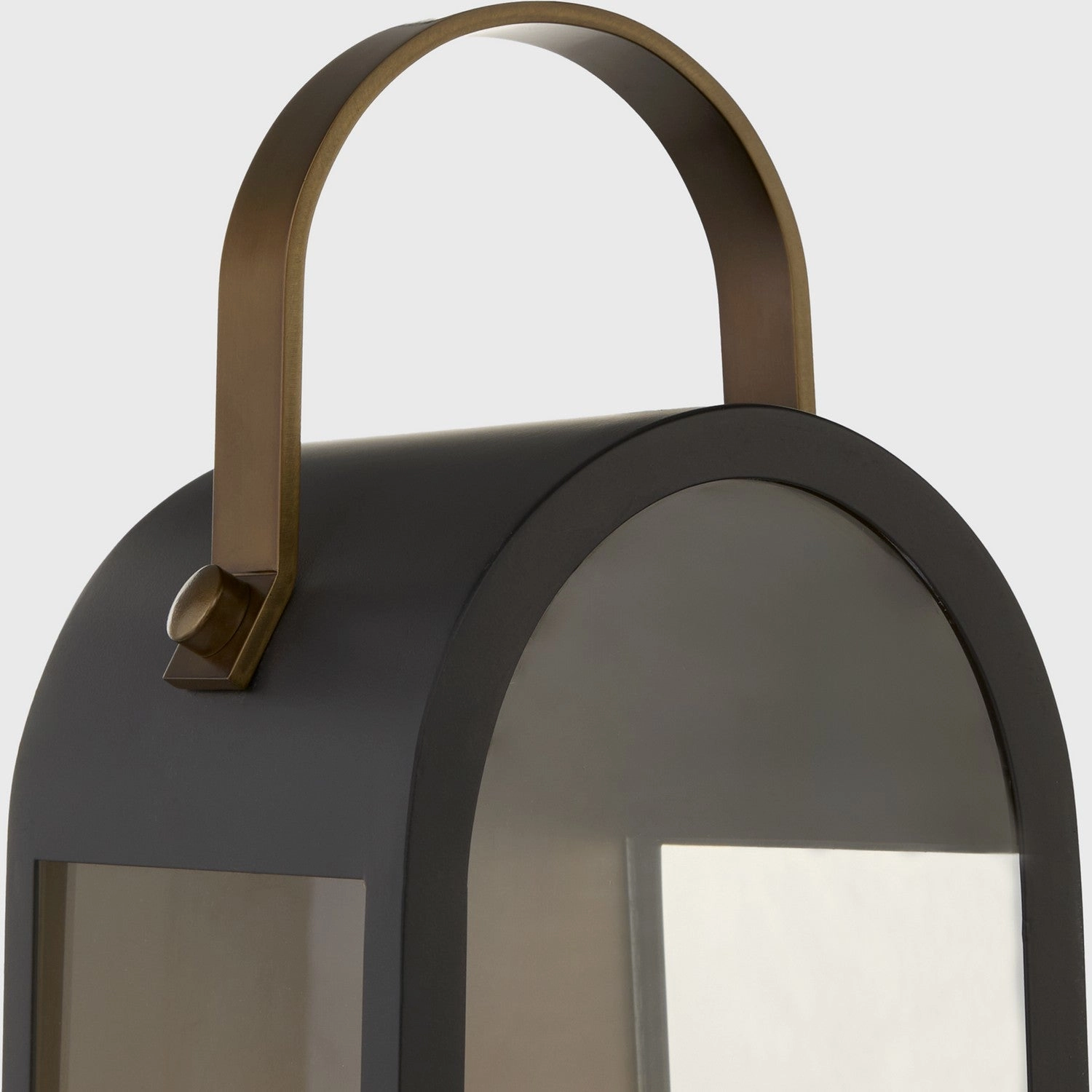 Rossi Two Light Wall Mount Matte Black w/ Aged Copper