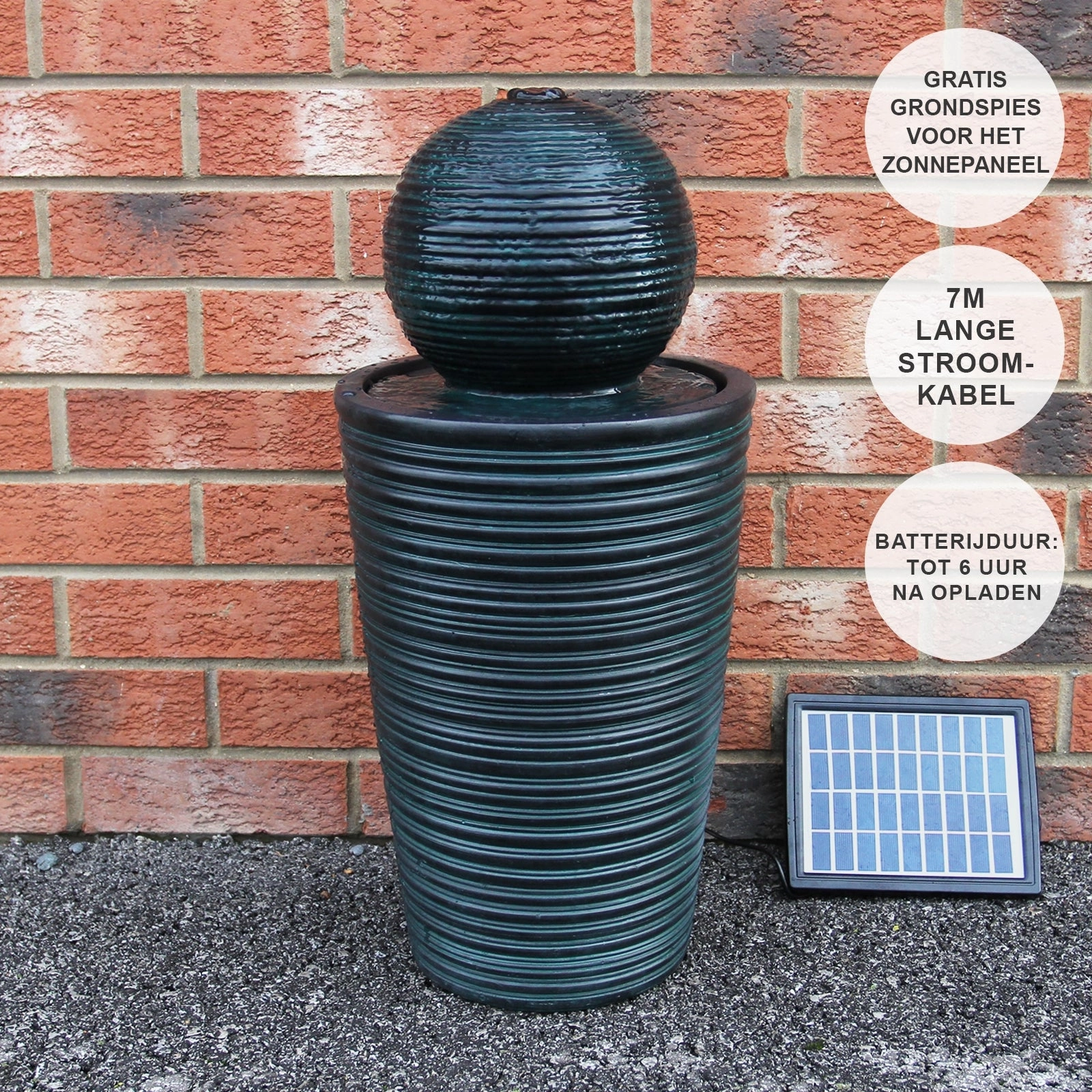 Round Ball Solar Water Feature