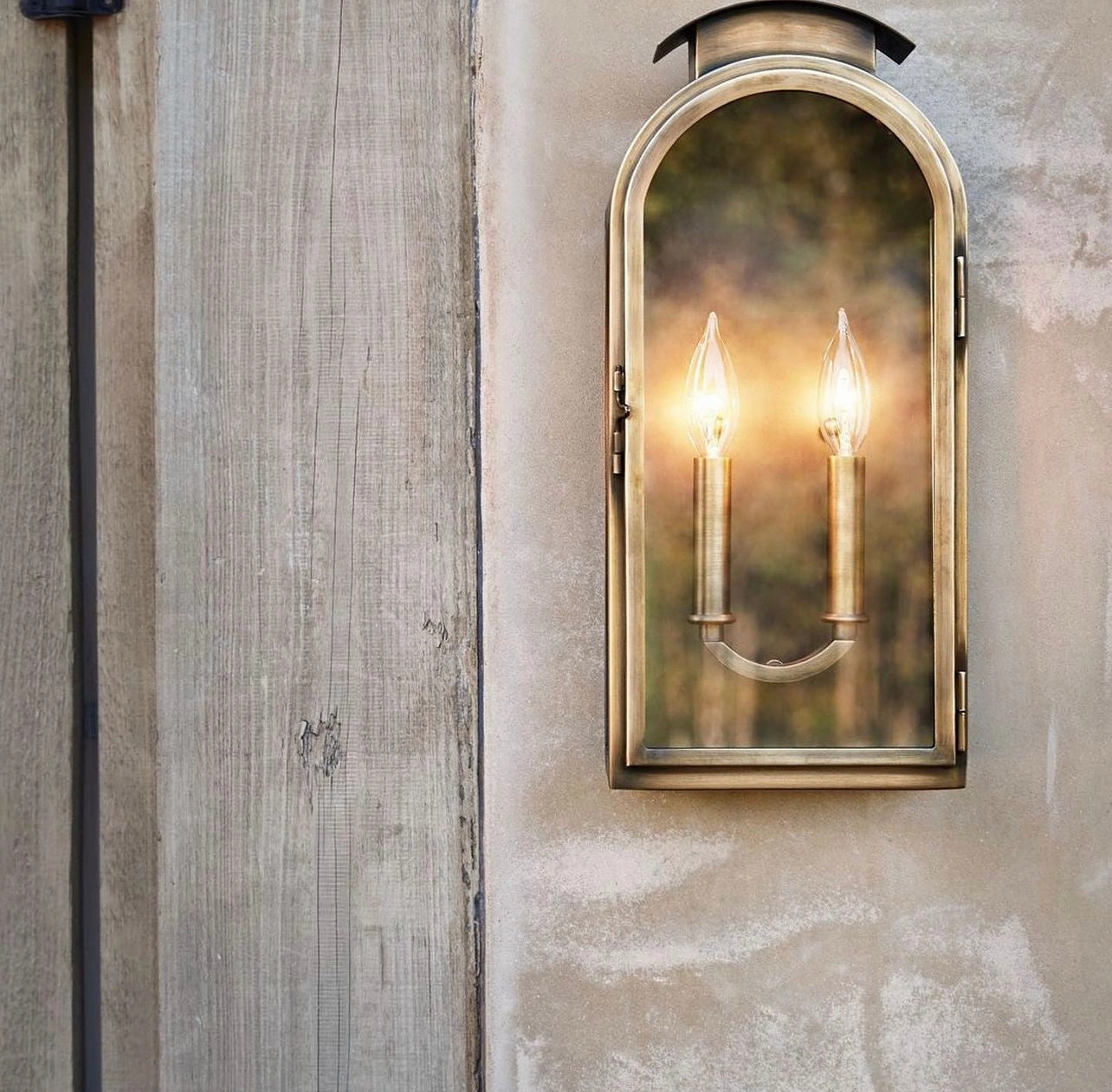 Rowley LED Wall Mount Light Antique Brass
