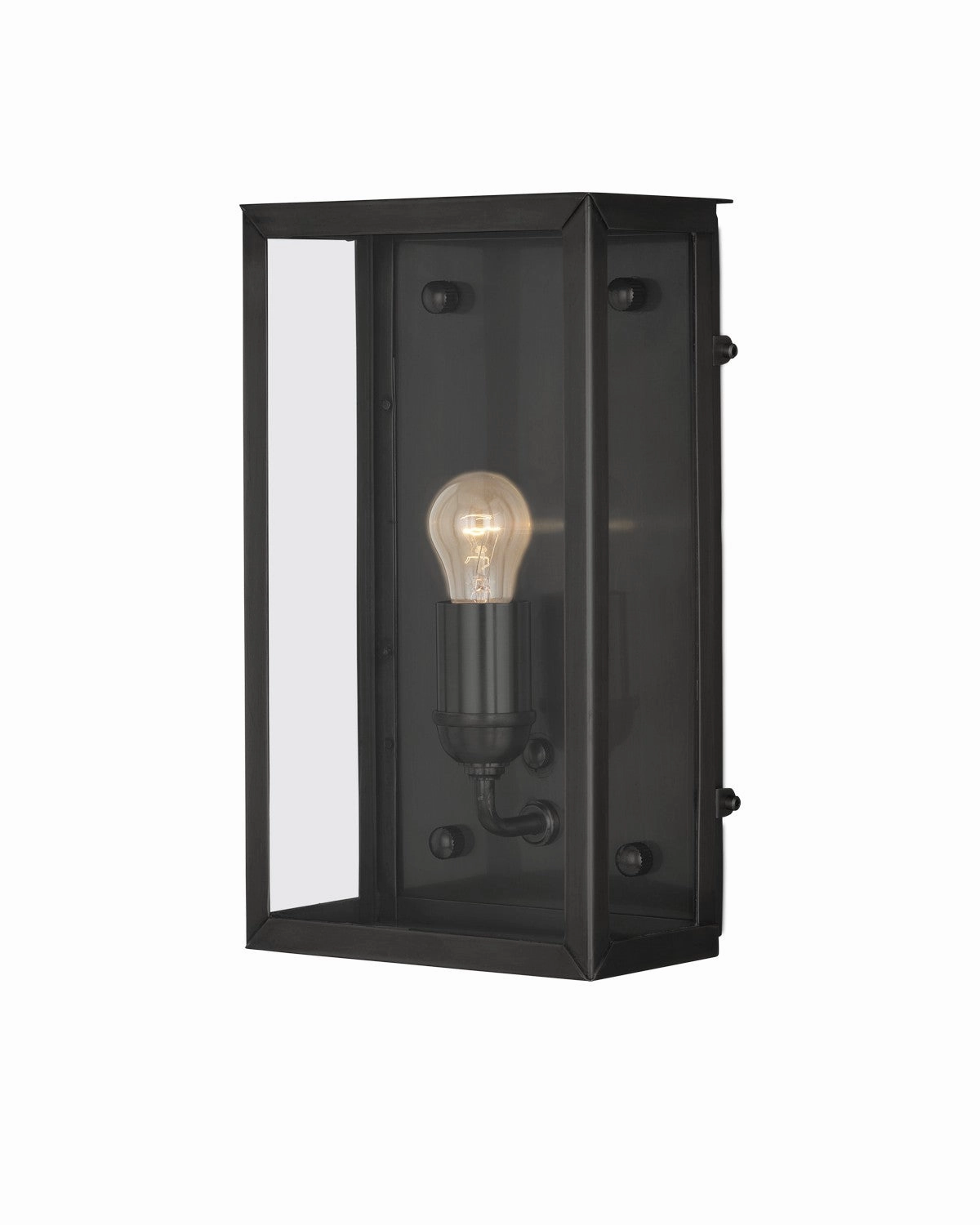 Royster Collection One Light Outdoor Wall Sconce Matte Black / ClearOutdoor wall sconces with motion sensor