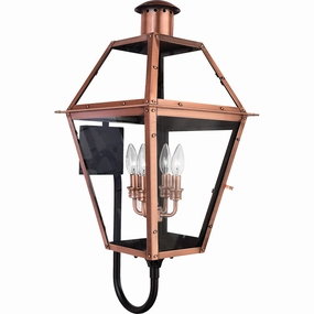 Rue De Royal Four Light Outdoor Wall Lantern Aged CopperOutdoor wall sconces with motion sensor