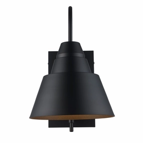 Rune One Light Outdoor Wall Mount BlackOutdoor wall sconces with motion sensor