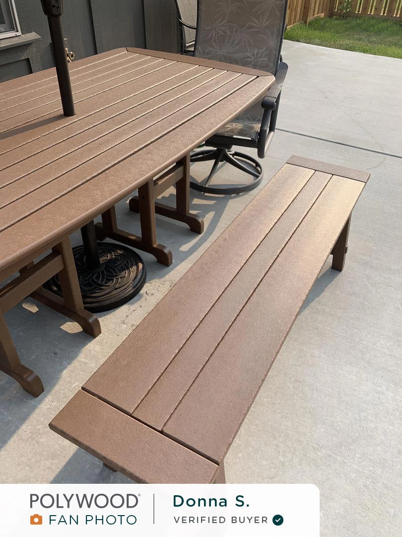 Rustic Farmhouse 60" Backless Bench