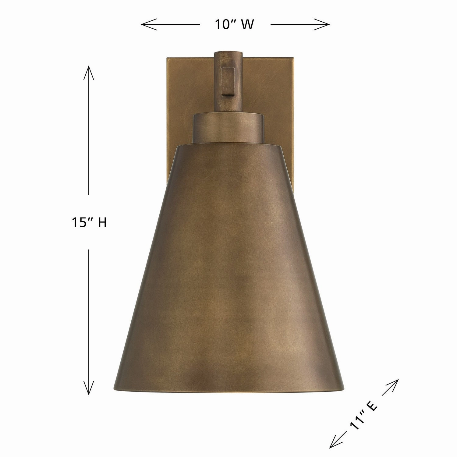 Ryder One Light Outdoor Wall Lantern Atlas Bronze