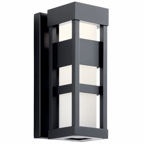 Ryler LED Outdoor Wall Mount BlackOutdoor wall sconces with motion sensor