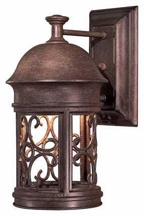 Sage Ridge One Light Wall Mount Vintage RustOutdoor wall sconces with motion sensor