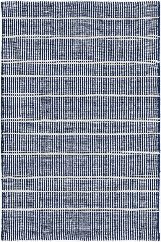 Samson Navy Handwoven Indoor/Outdoor Rugwaterproof outdoor patio rug